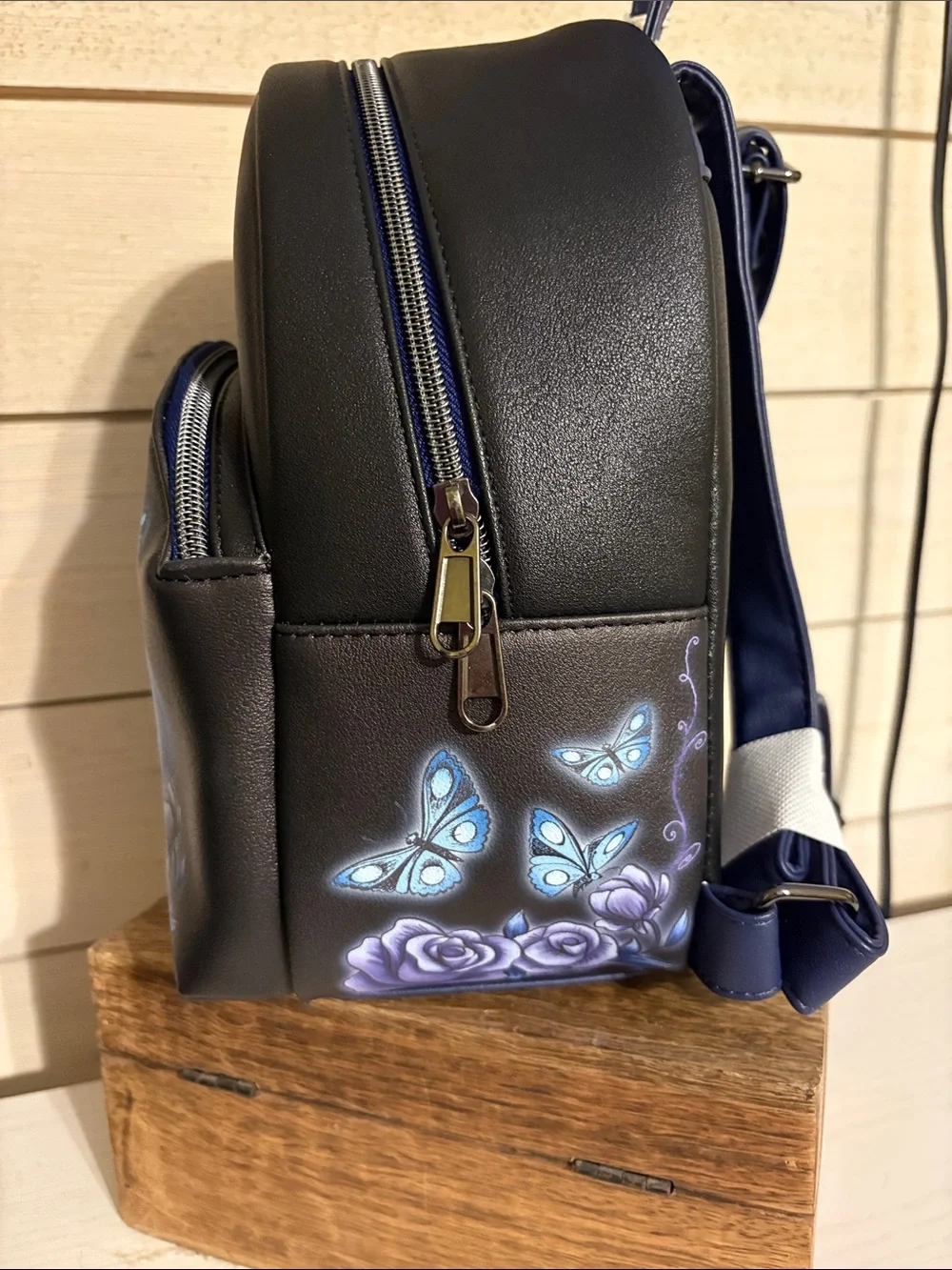 Loungefly Black and Blue The Corpse Bride Mini Backpack